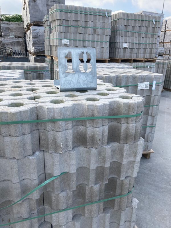 Grasbetontegels 40x60x12cm b-keus vlak (P18) - Afbeelding 2