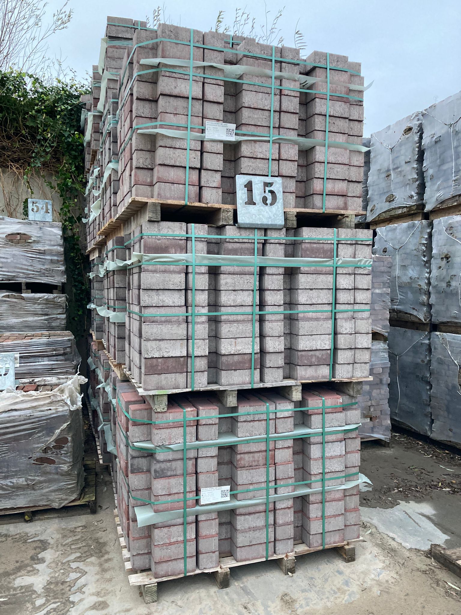 BKK / Betonklinker rood genuanceerd b-keus (P15) - Afbeelding 3