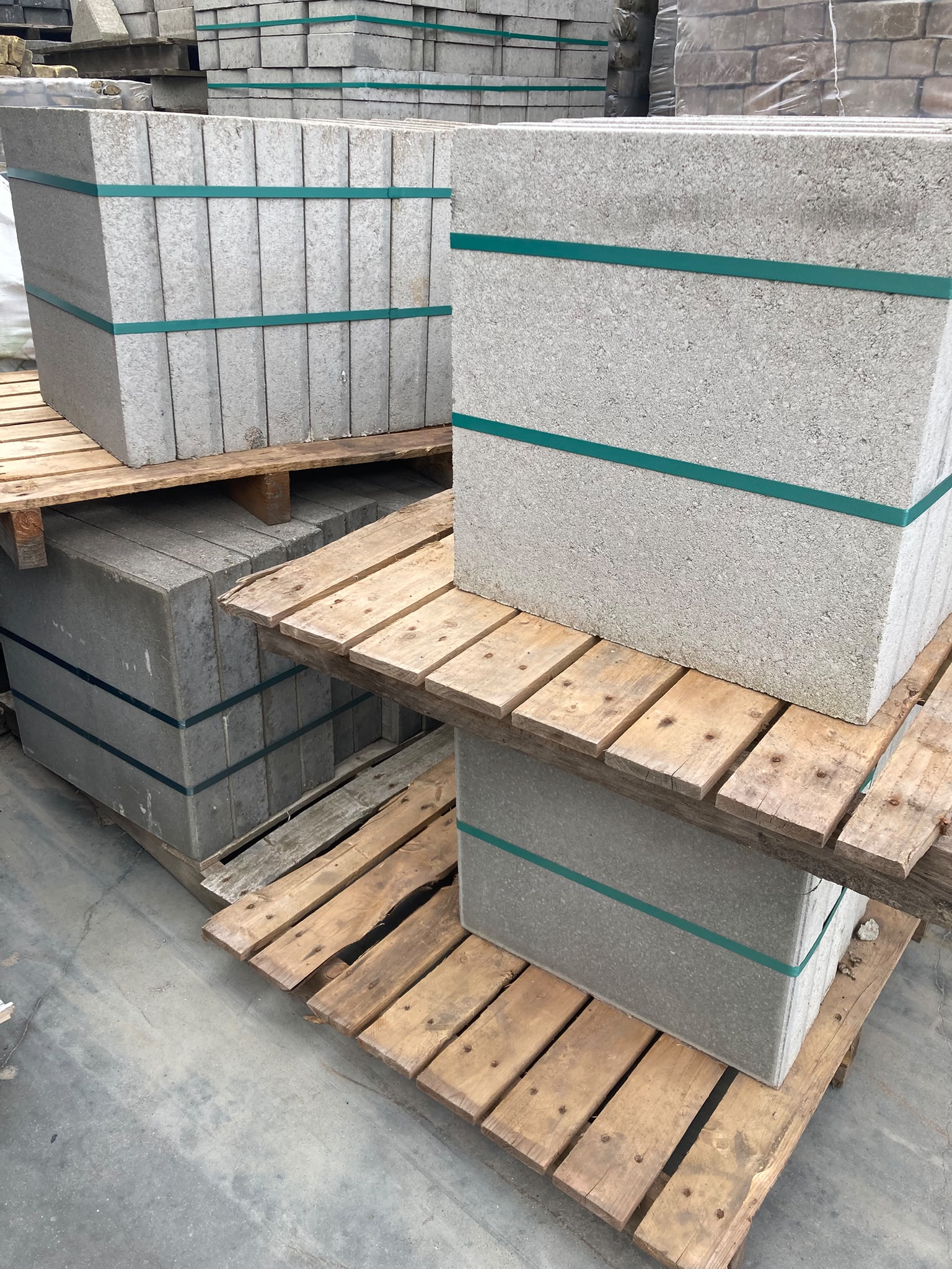 Betontegel 50x50x8cm grijs nieuw (P44) - Afbeelding 3